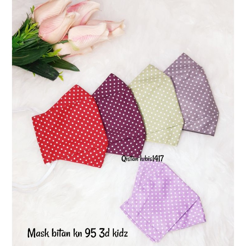 Masker bitan kn95 3d kidz beli 10 free 2
