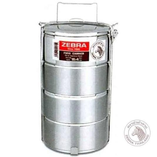 termurah RANTANG MAKAN STAINLESS STEEL ZEBRA 4 SUSUN DIAMETER 18cm ( 150184 ) berkualitas