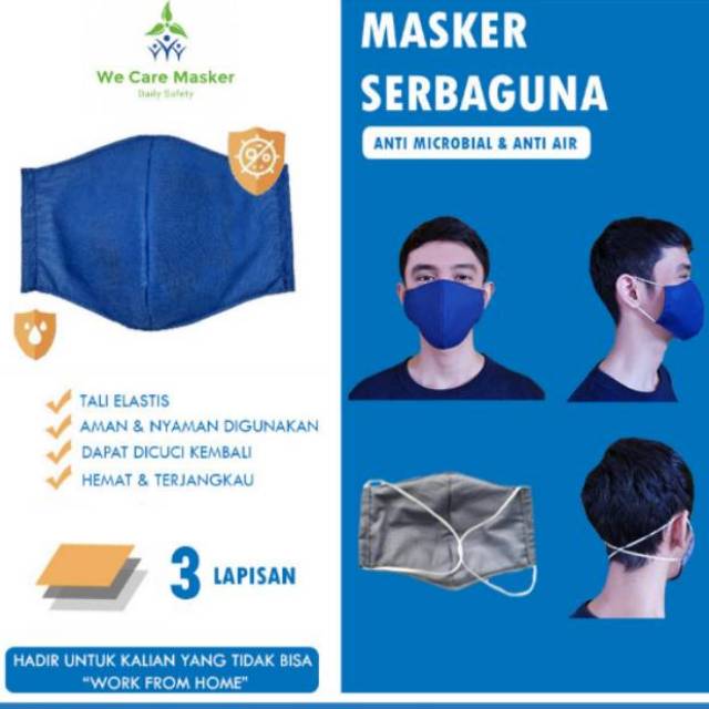 Masker Kain Premium 3 Lapis Sesuai Rekomendasi Pemerintah Shopee Indonesia