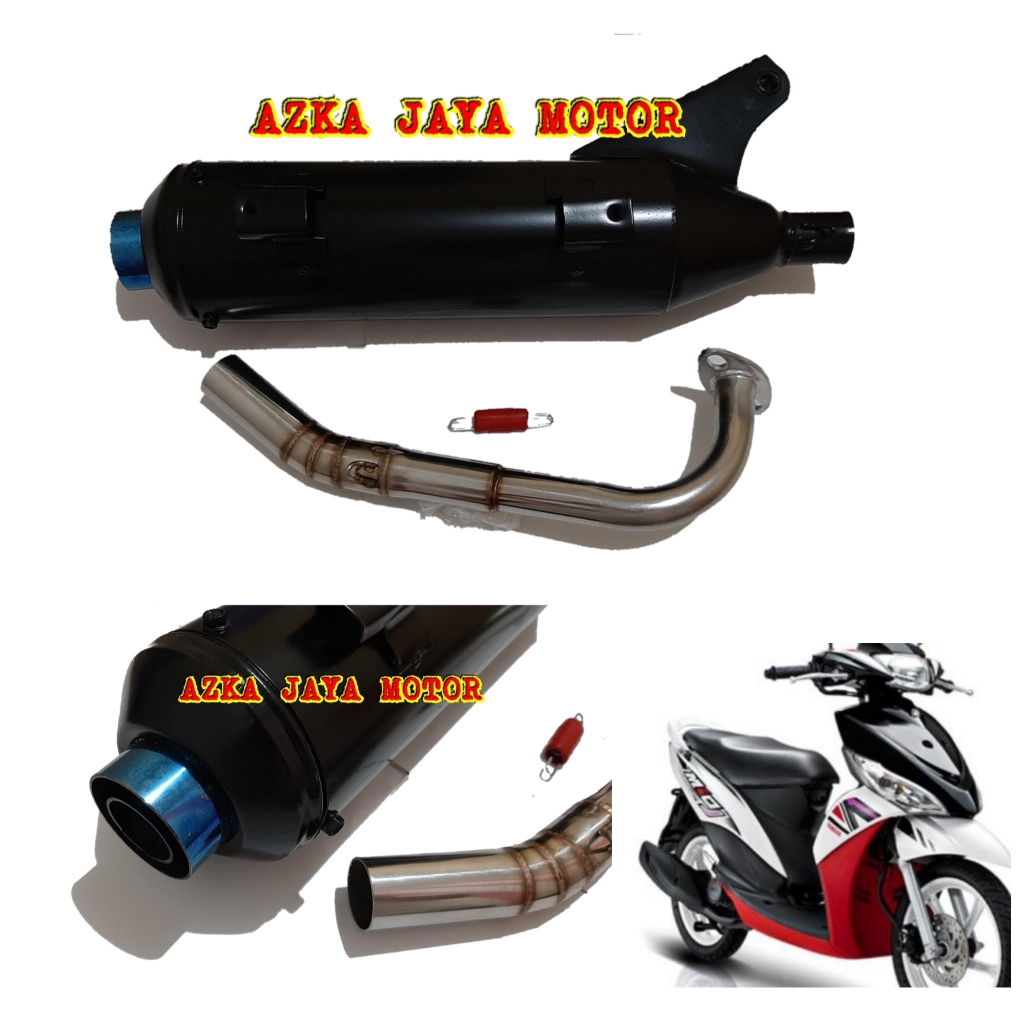 Knalpot racing Bobokan Mio J / Knalpot Tsukigi Mio J / Knalpot Bobokan Mio J  -- AZKA MUFFLER --