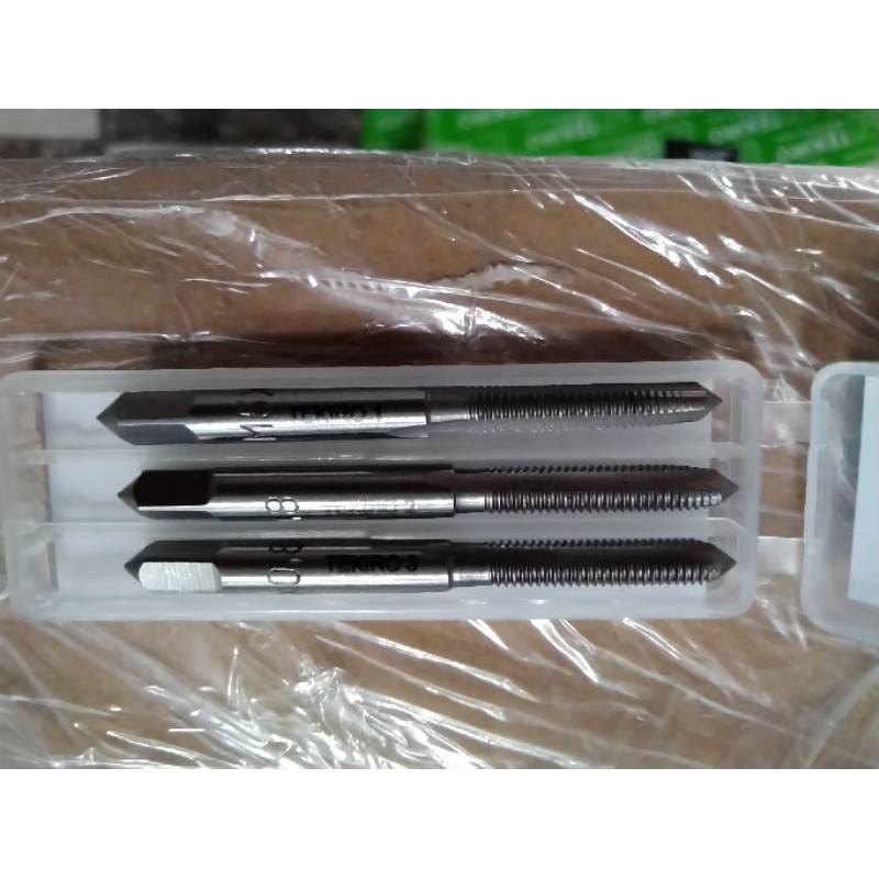 TEKIRO hand taps set 3pcs M3 / M4 / M5 / M6 / M8 / M10 / M12 ORIGINAL (HARGA PER UKURAN) hand tap handtap senai