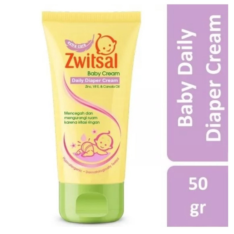 Zwitsal baby cream with zinc 50ml Krim ruam Popok Diaper diapers Lotion switsal