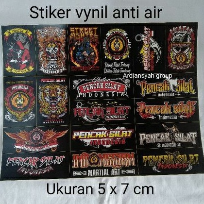 

(MURAH DAPAT 18 BIJI) STIKER VINYL SILAT JAWARA IPSI ANTI AIR