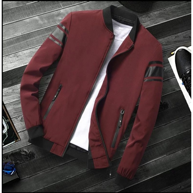 jaket bomber casual pria jaket casual Korea jaket fashion pria