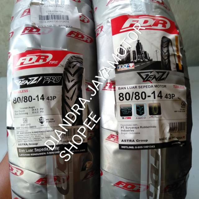 Ban tubles matic fdr genzi 80/80 ring 14 for matic