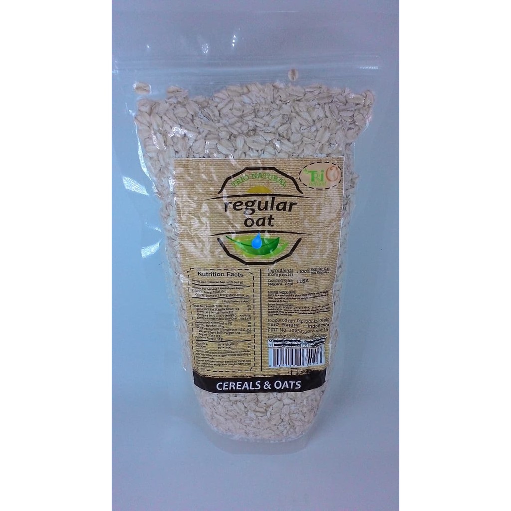 

Oat Regular 450 Gram Trio Natural/ Sereal Oat/ Sereal Sarapan Sehat