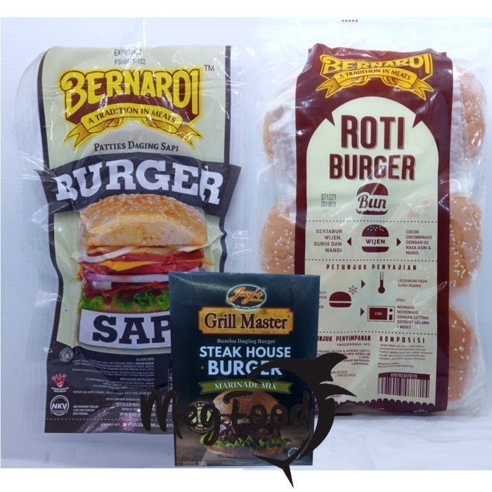 

Paket Burger Bernardi 6 pcs + Jay's Grillmaster Steakhouse 30 gr