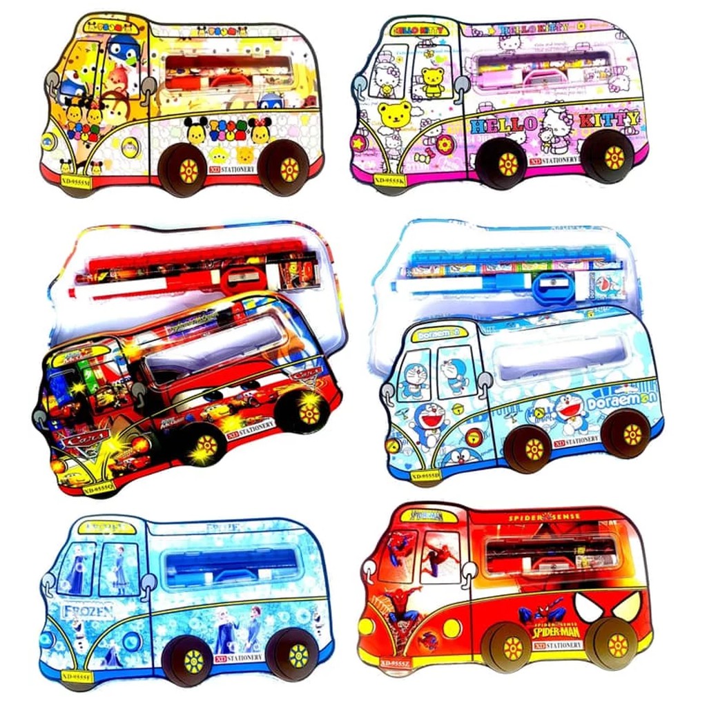 

Tempat Pensil Kaleng Isi Alat Tulis Semi Jumbo Model Minibus