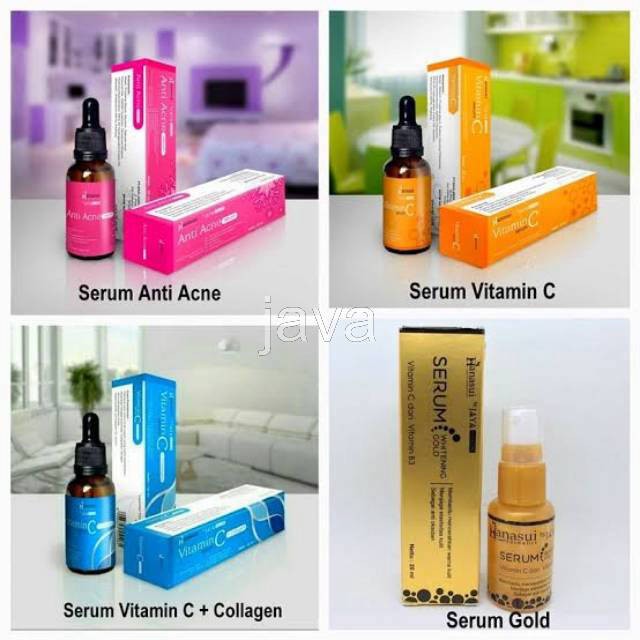 ❤️ HANASUI SERUM ❤️ GOLD VIT C COLLAGEN ANTI ACNE ORIGINAL 100%