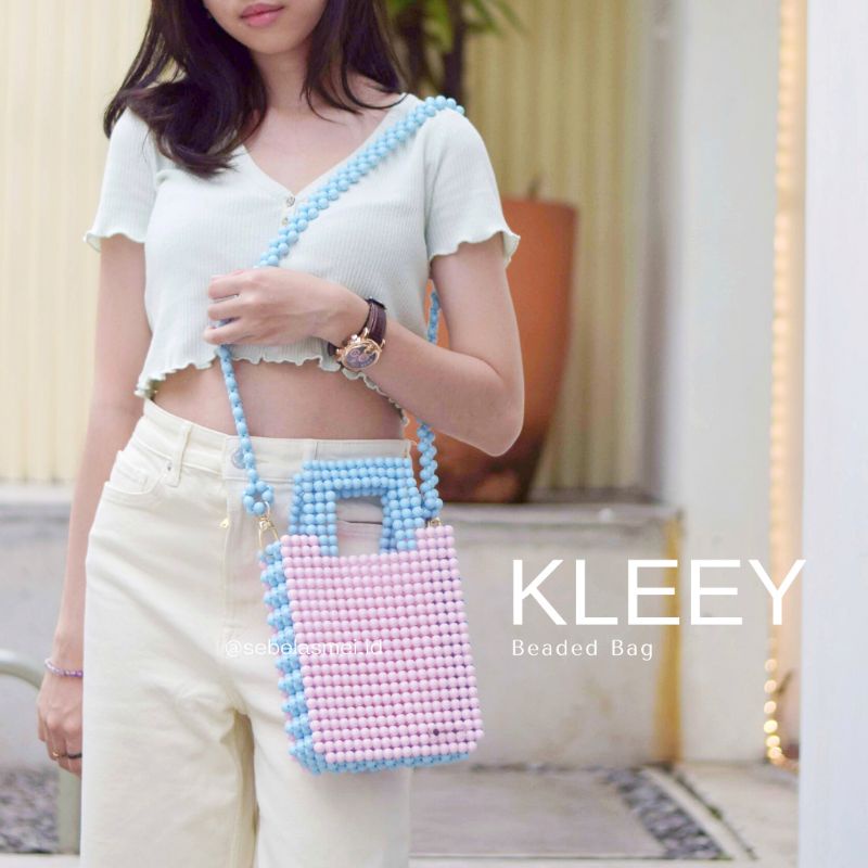 Sebelasmei - Kleey Beaded Bag / Tas Manik / Tas Mutiara / Tas mute / Tas Mote
