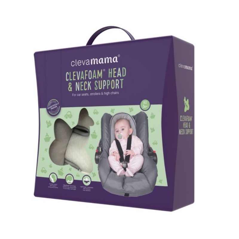 Clevamama Clevafoam Head &amp; Neck Support for Car Seats, Strollers &amp; High Chairs