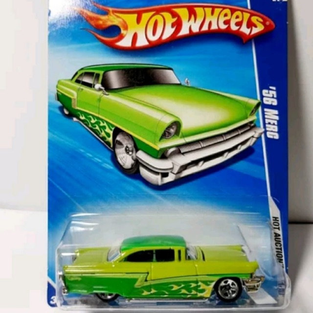 Hotwheels 56 merc hijau 2010 open kap rare ..