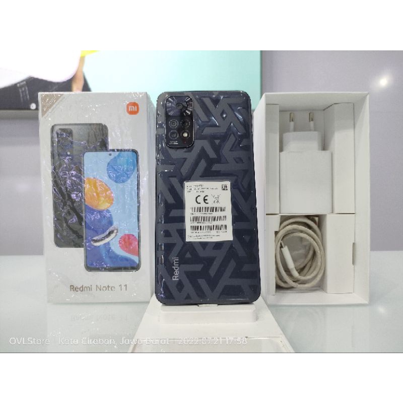 Xiaomi Redmi Note 11 RAM 6/128 GB MULUS LIKE NEW FULLSET ORI RAM 6 internal 128 GB