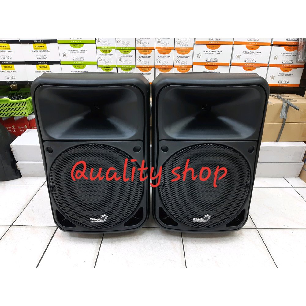 Asli  SPEAKER PASIF BOX FIBER BLACKSPIDER 12 INCH 2 UNIT ORIGINAL
