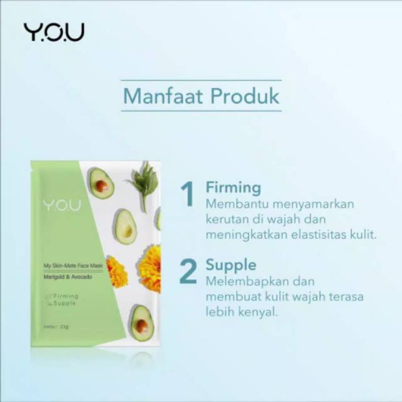 YOU My Skin-Mate Face Mask 22gr/Mask Wajah You