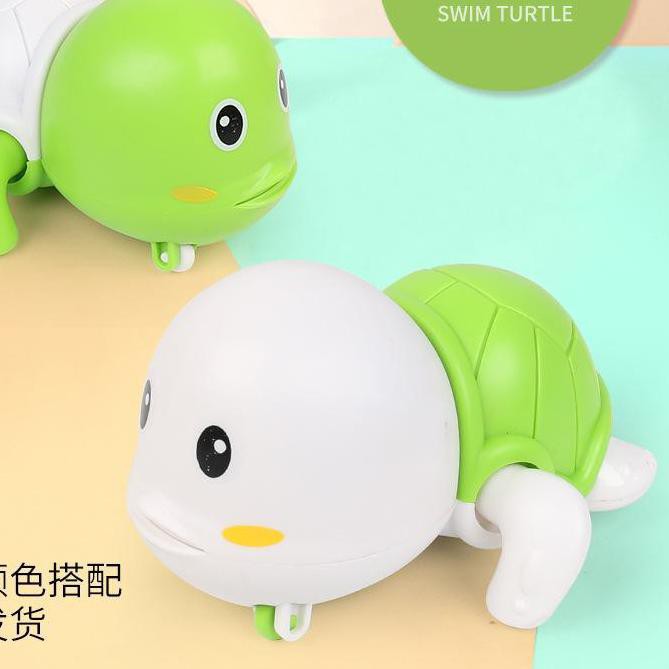 Mainan Mandi Bayi Kura-Kura Berenang - Mainan Kura-Kura Berenang - Toys Turtle Lucu - Mainan Kura