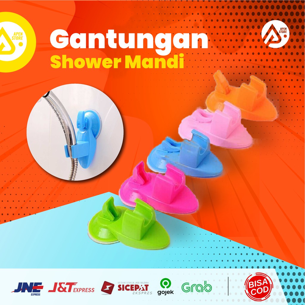 Gantungan Shower Mandi Bracket Perlengkapan Kamar Mandi Barang Unik Murah Lucu Import
