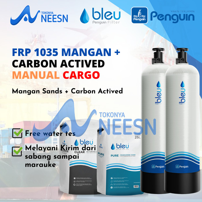 filter air sumur FRP 1035 carbon + mangan manual (cargo)