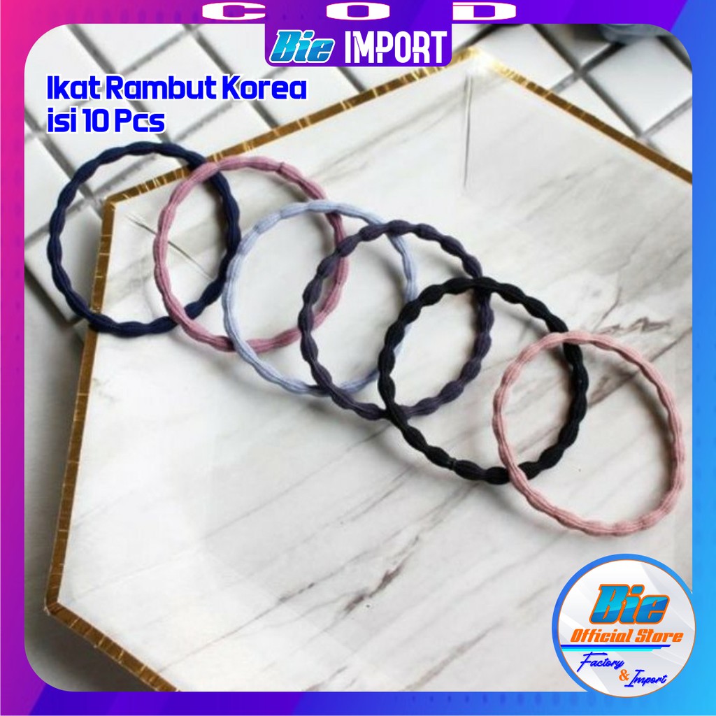 isi 10 Pcs Ikat Rambut Korea Premium Impor Best Seller