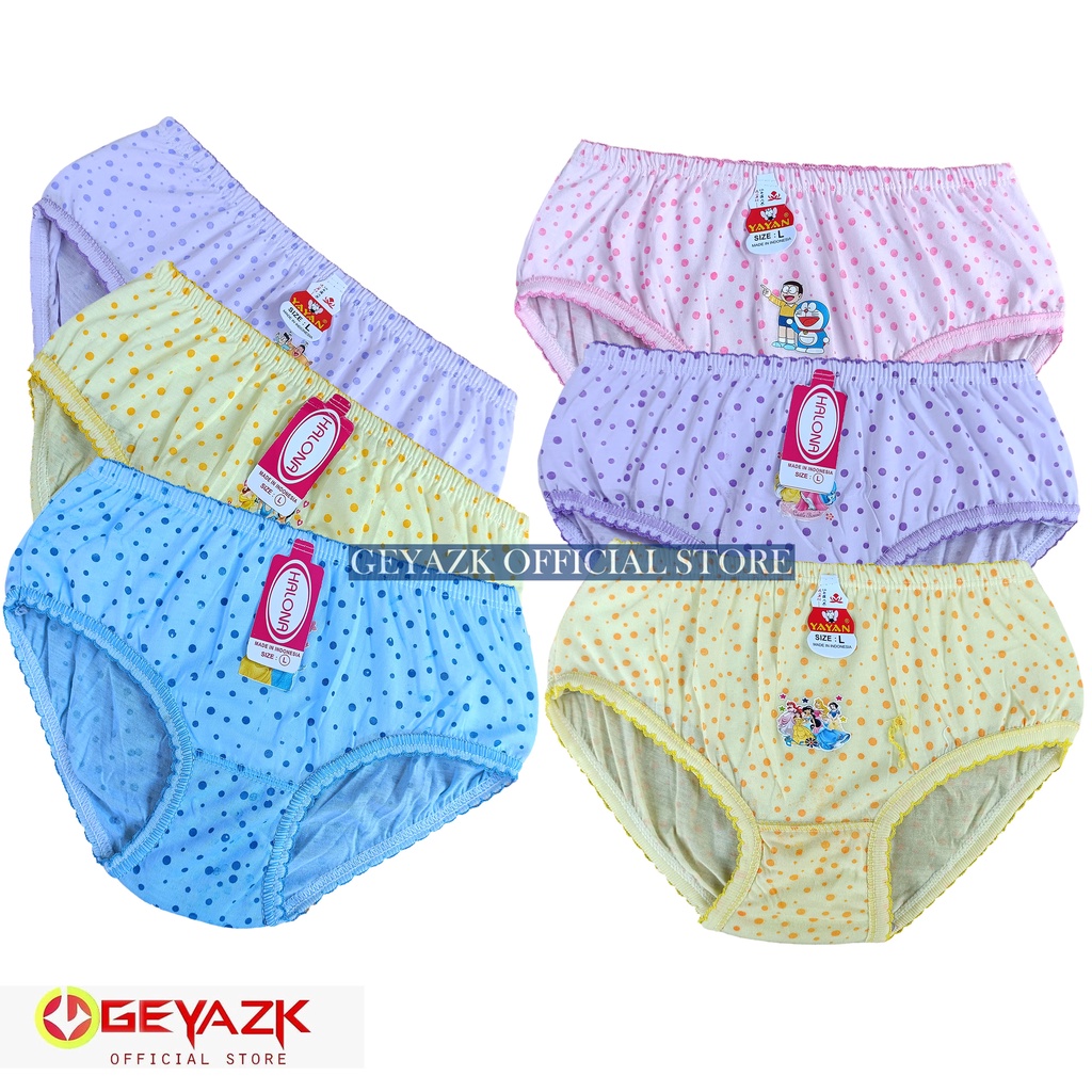 3Pcs Celana Dalam Motif Anak Cd Anak Perempuan