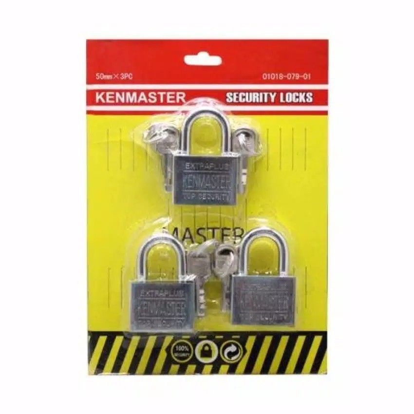 Kenmaster Gembok Master Key 40MM - 3 Buah