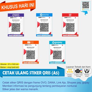 Standing Akrilik A5 Untuk Qr Code Scan Shopee Indonesia