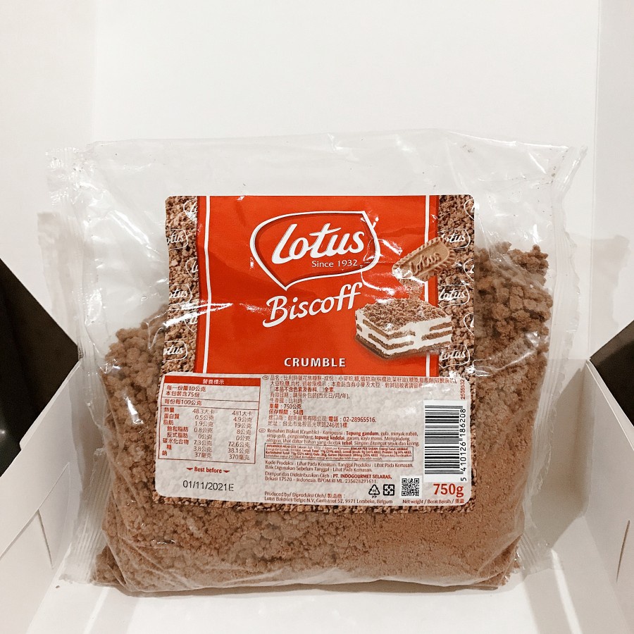 Lotus Biscoff Biscuit Crumble Bag 250 g |750 g Ori 100%