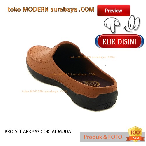 PRO ATT-ABK-553 COKLAT MUDA Sendal Pria Selop Karet Flip Flop