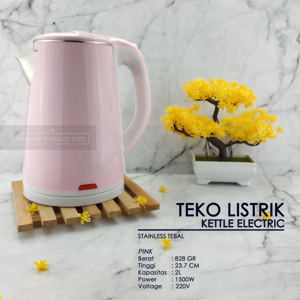 Teko termos listrik pemanas air kettle electric kapasitas 2L 2.3L