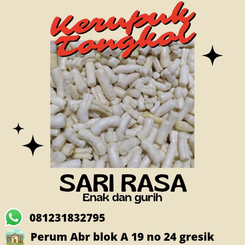 

kerupuk tongkol | cemilan murah | sari rasa