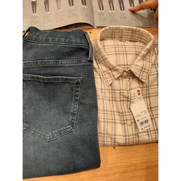 Jastip Kemeja Flanel Kotak Uniqlo