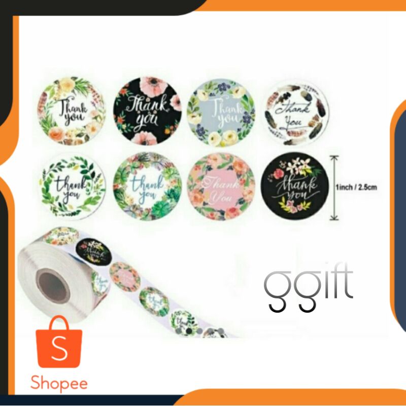 

Roll Stiker Thank You 500pcs | Handtag | Sticker Label Bunga Tulisan Thank You Dekorasi Pesta Pernikahan™
