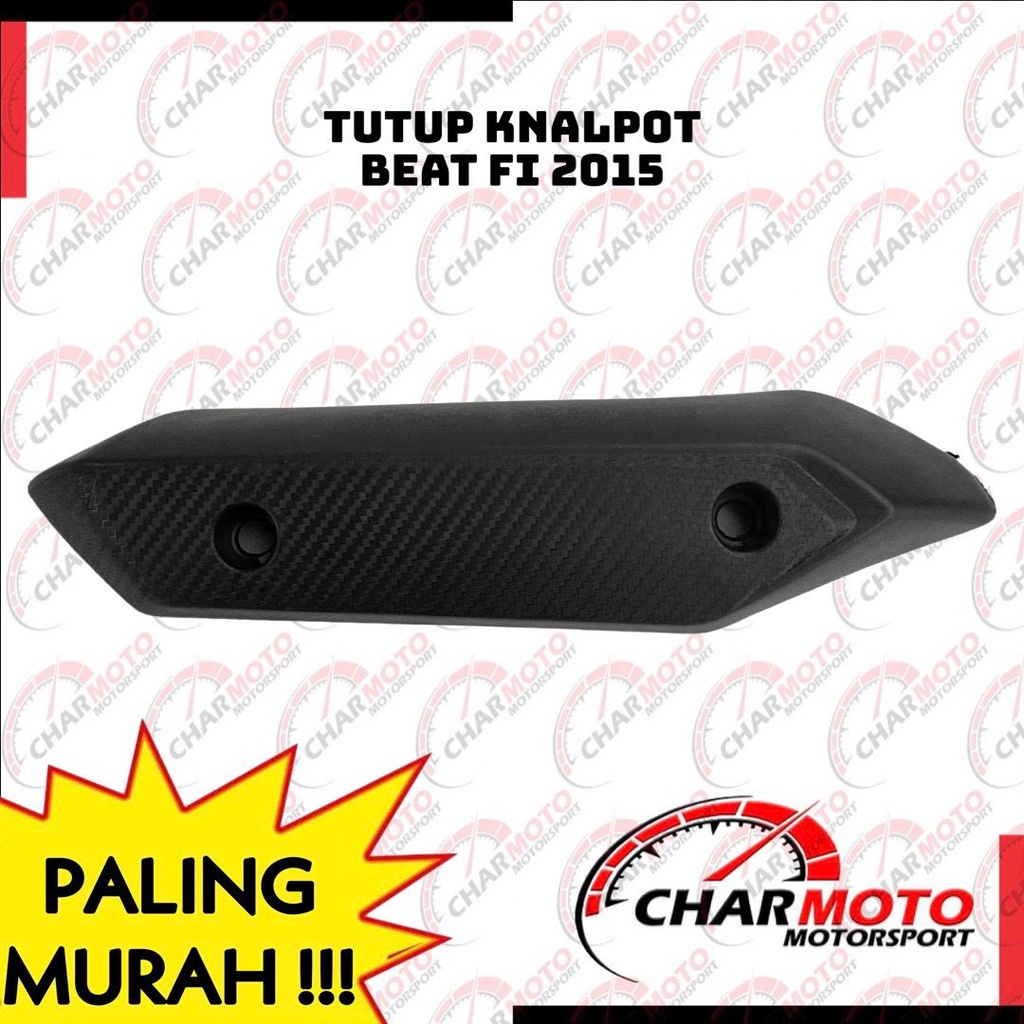 Cover Tutup Knalpot Premium Beat Variasi Carbulator, ESP, FI 2015, FI 2017, FI 2020, Pop PNP - Charmoto