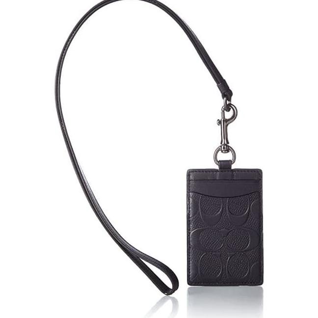 

Office & Stationery | Document Organizer | Lanyard Coach Lanyard Id Tag Signature Embossed Black Leather Original | Best Seller