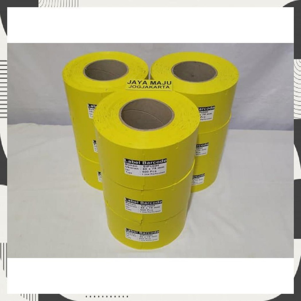 

Label Barcode Pvc Kuning 80 X 75 Porporasi Standard Kementrian