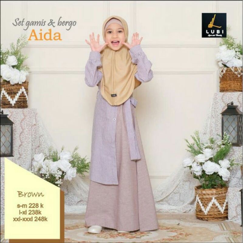 GAMIS ANAK LUBI AIDA L,XL
