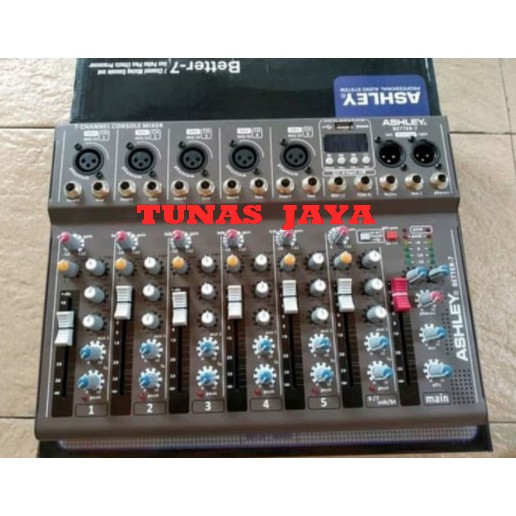 MIXER AUDIO ASHLEY BETTER7 BETTER 7 ORIGINAL EFFECT REVERB 16 DSP NEW