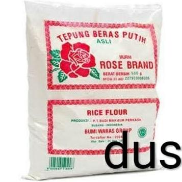 

TERLARIS Tepung Beras Rose Brand 500gr per dus