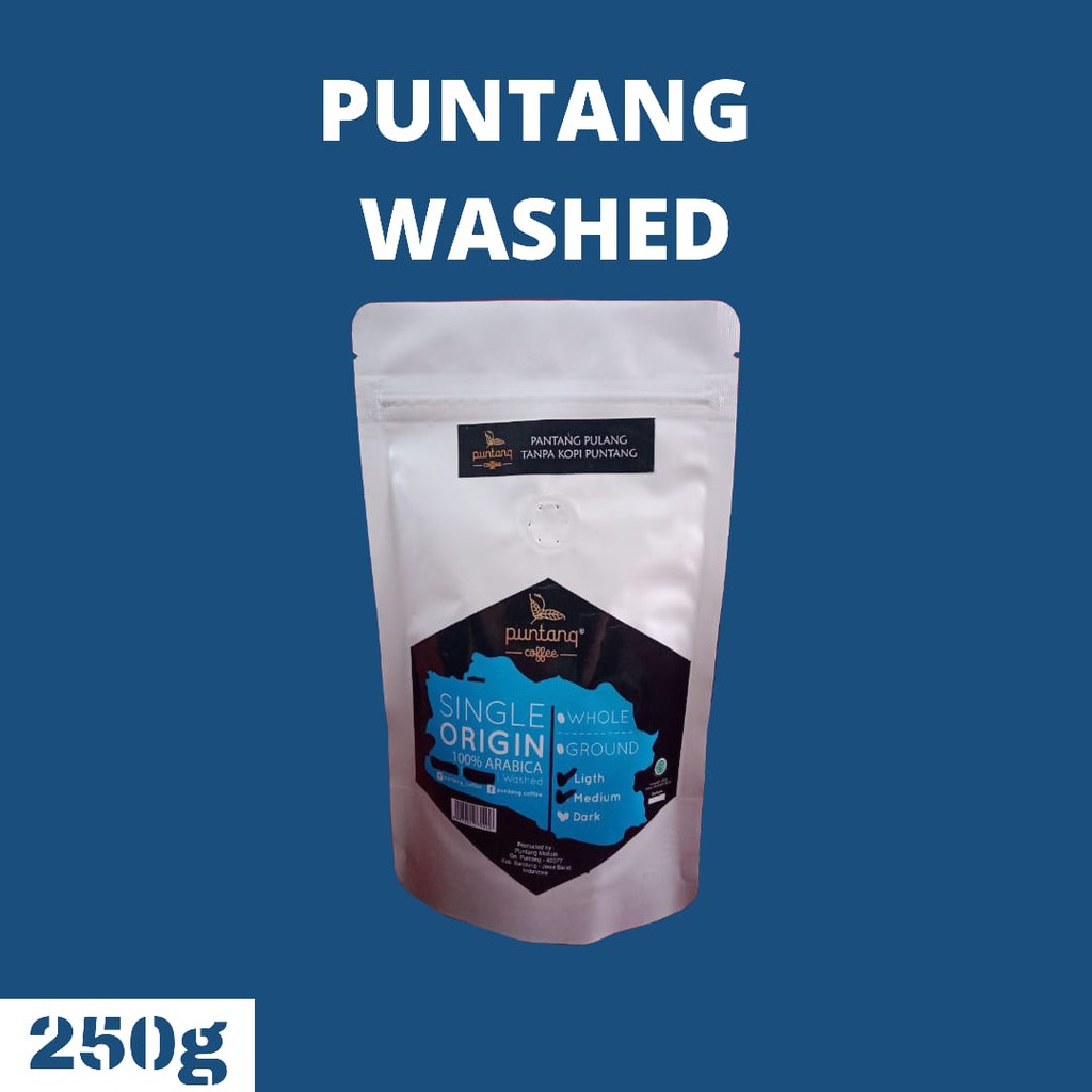 

TERLARIS!! kopi PUNTANG asli Washed Proces bubuk/biji 250gr