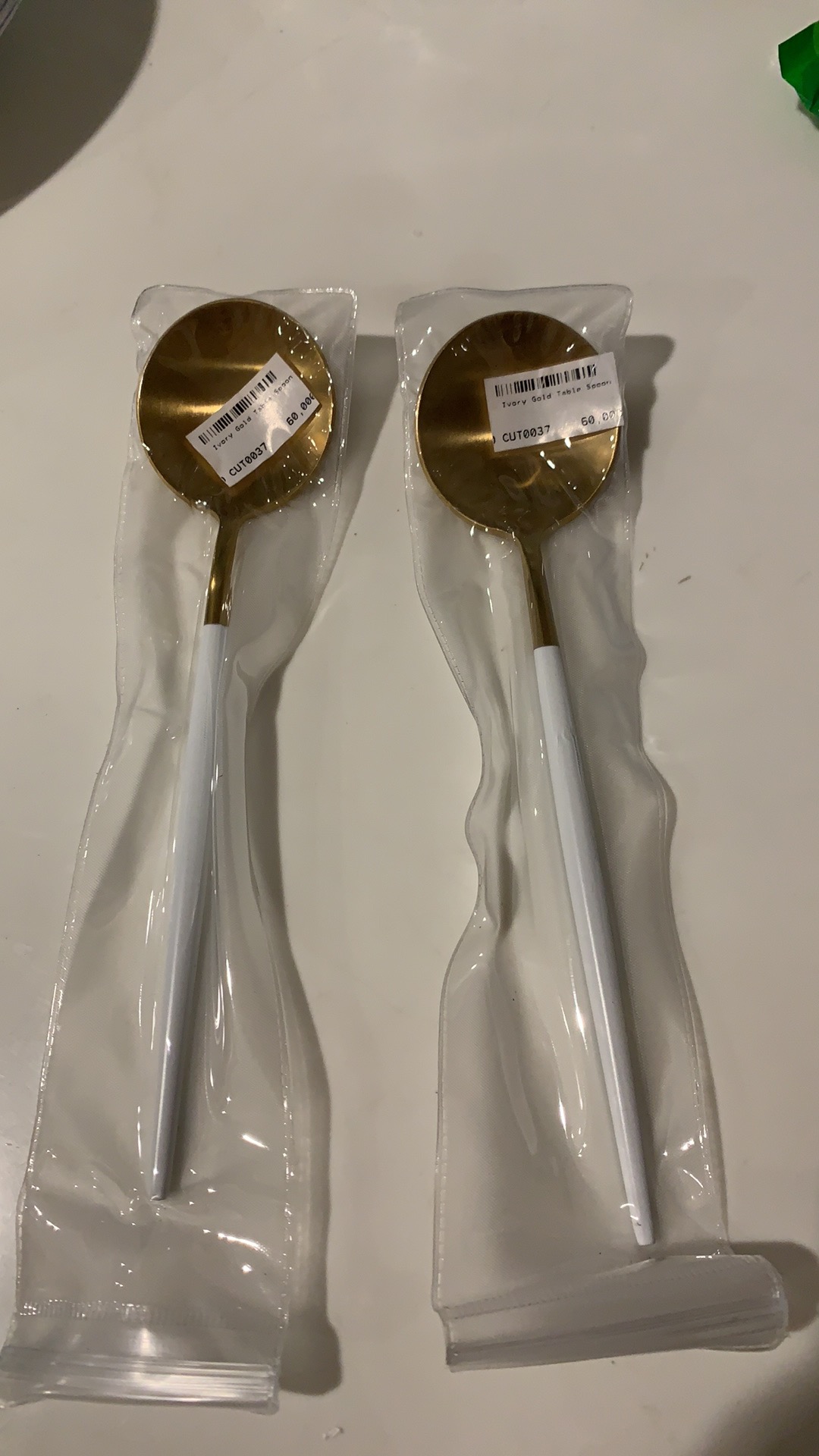 Brewsuniq - Ivory Gold Table Spoon / Sendok Makan Cantik Premium