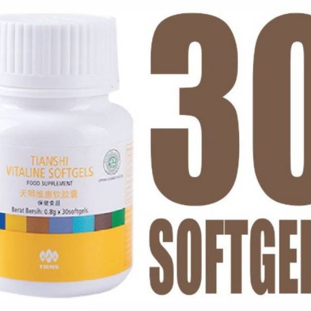 VITALINE SOFTGELS/ MENGHILANGKAN BEKAS JERAWAT & LUKA