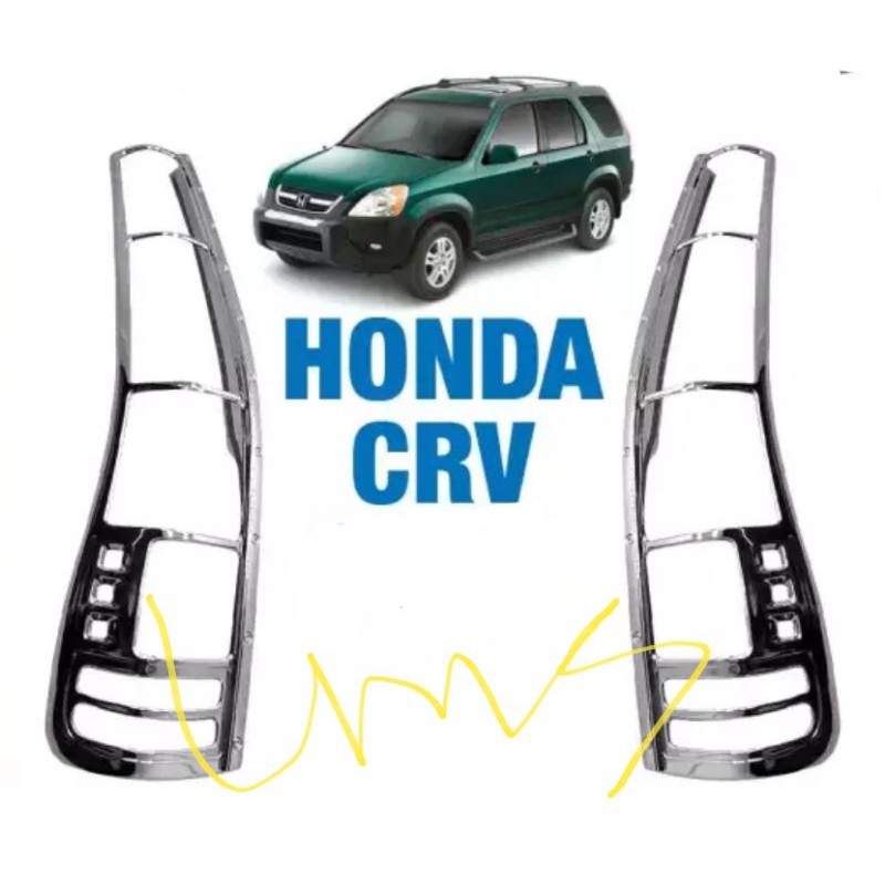 Cover Garnish Lampu Stop Chrome Honda New CRV 2002-2006