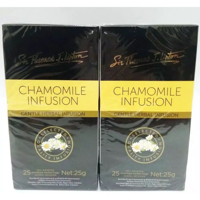 

Teh Lipton Tea Celup Chamomile Infussion - Isi 25 Sachet Original Black Tea Liptons