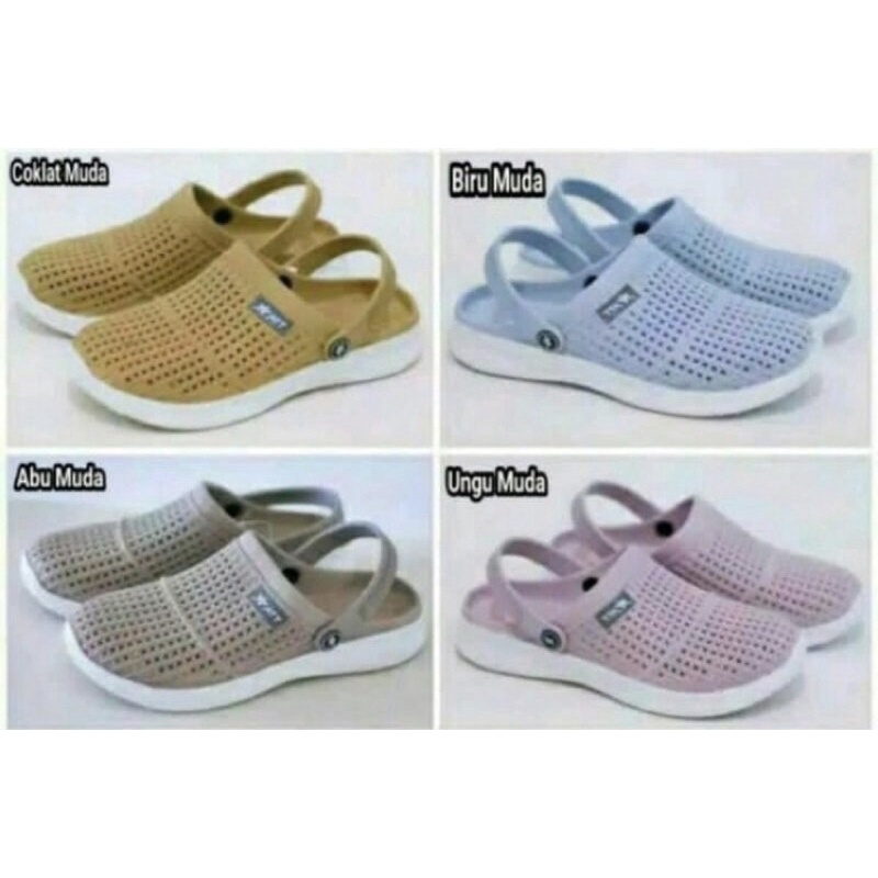 sandal sepatu  selop karet slip on anti air santai wanita bakpao baim pro att MSW 562