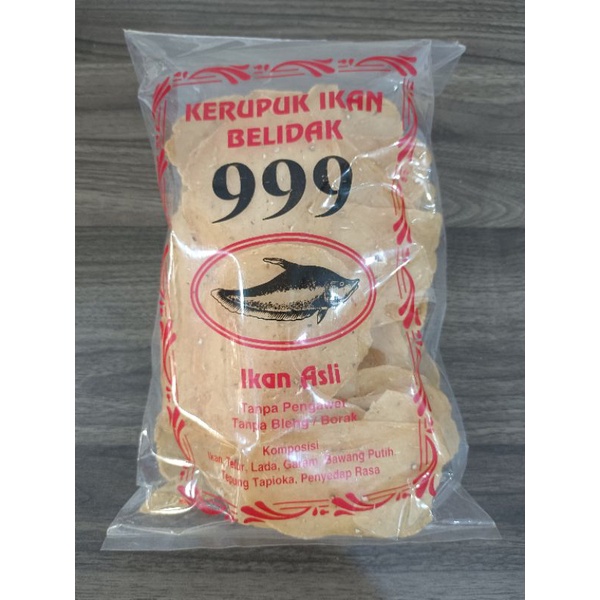 

Kerupuk Ikan Belidak Cap 999 Khas Pontianak 500g