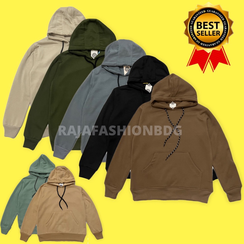 sweater hoodie polos cotton fleace bayar di tempat