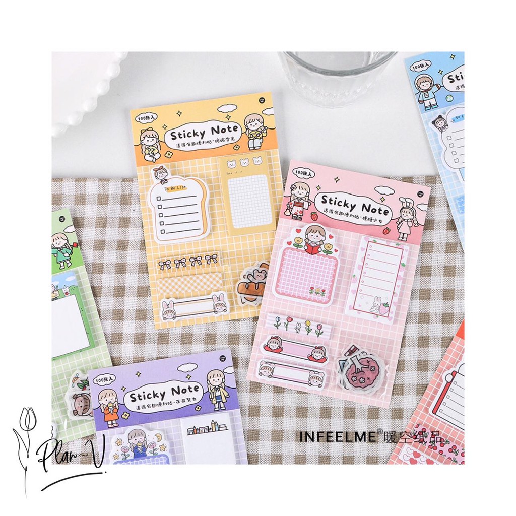 

《PLAN-V》INFEELME CUTE STICKY NOTE SET | CUTE STICKER