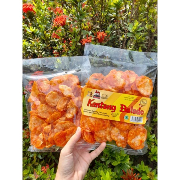 Jual Keripik Kentang Balado Sanjay Kokoci Khas Padang Shopee Indonesia