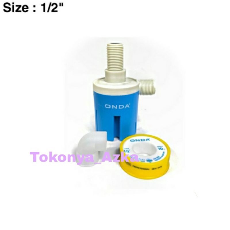 Stop Kran Otomatis Vertikal 1/2 inch Pelampung Otomatis 1/2" ONDA