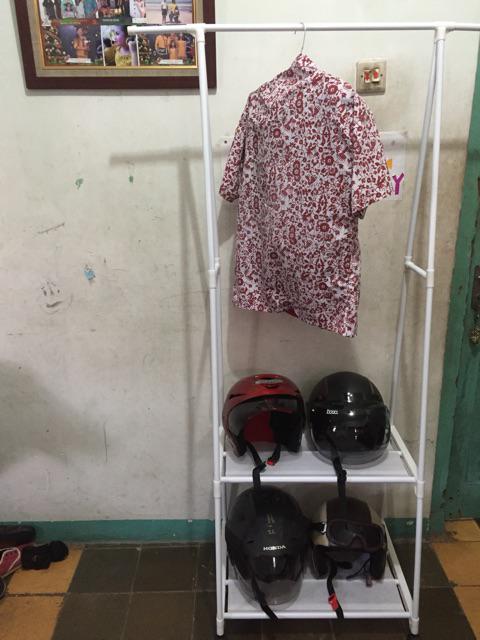 Triangle Stand Hanger Standing Rak Serbaguna Gantungan Serbaguna